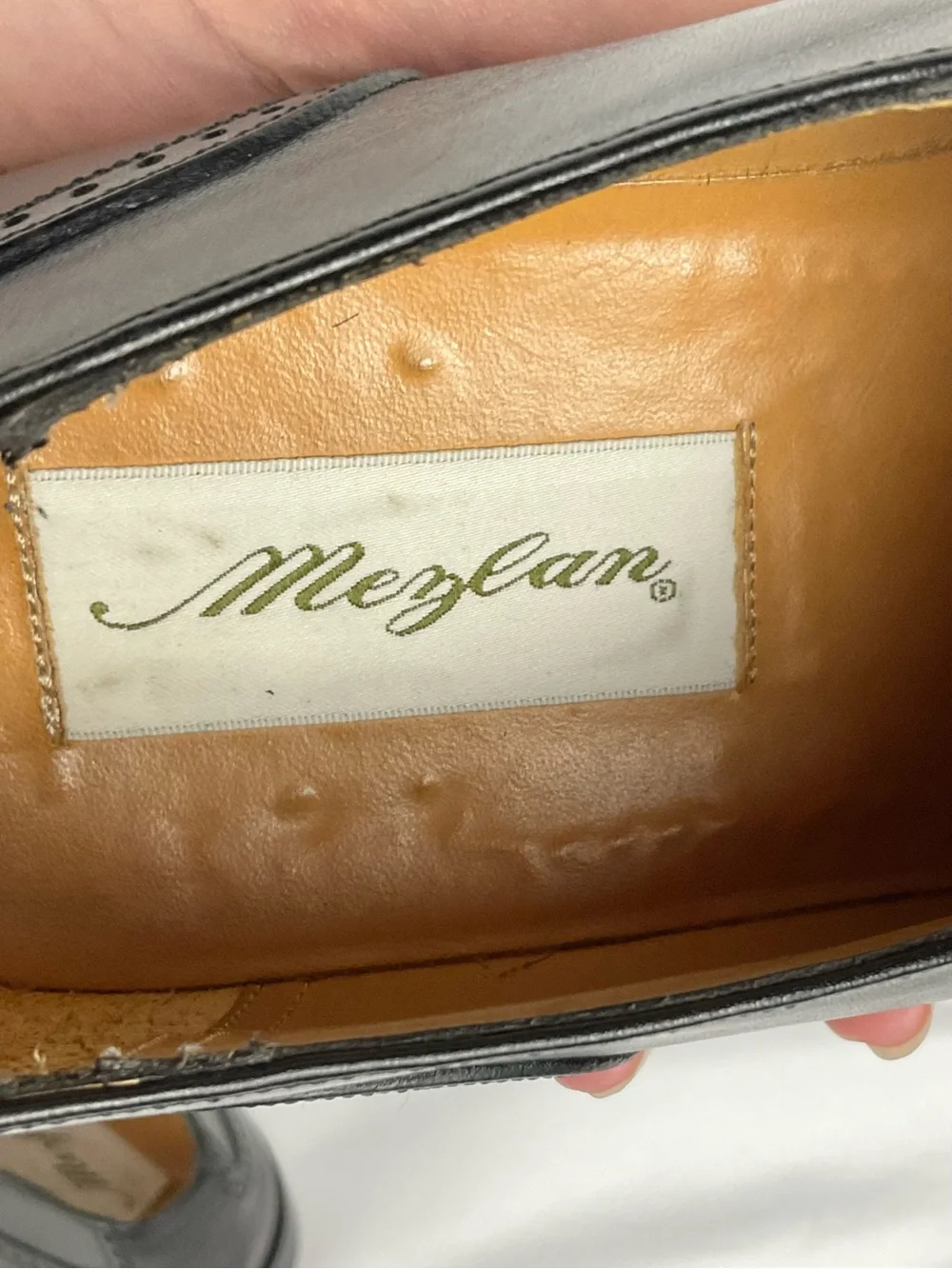 Mezlan Monk Strap Dress Shoes Black Leather Cap Toe Athens Mens Sz 10.5M